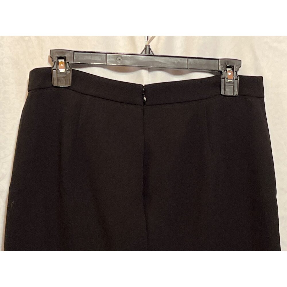 Womens J. Crew Black Pencil Skirt With Ivory Trim Size 4 Professional Office Wea - Picture 4 of 10